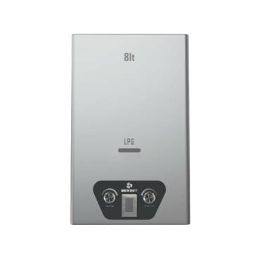 Dew Hot 8L Stainless Steel Diaphragm Activated Gas Geyser (Type D)
